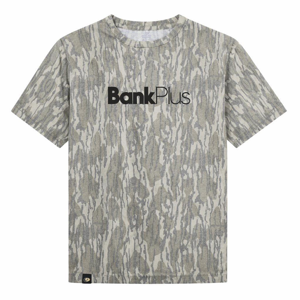 BankPlus Mossy Oak Washed Out Camo Tee