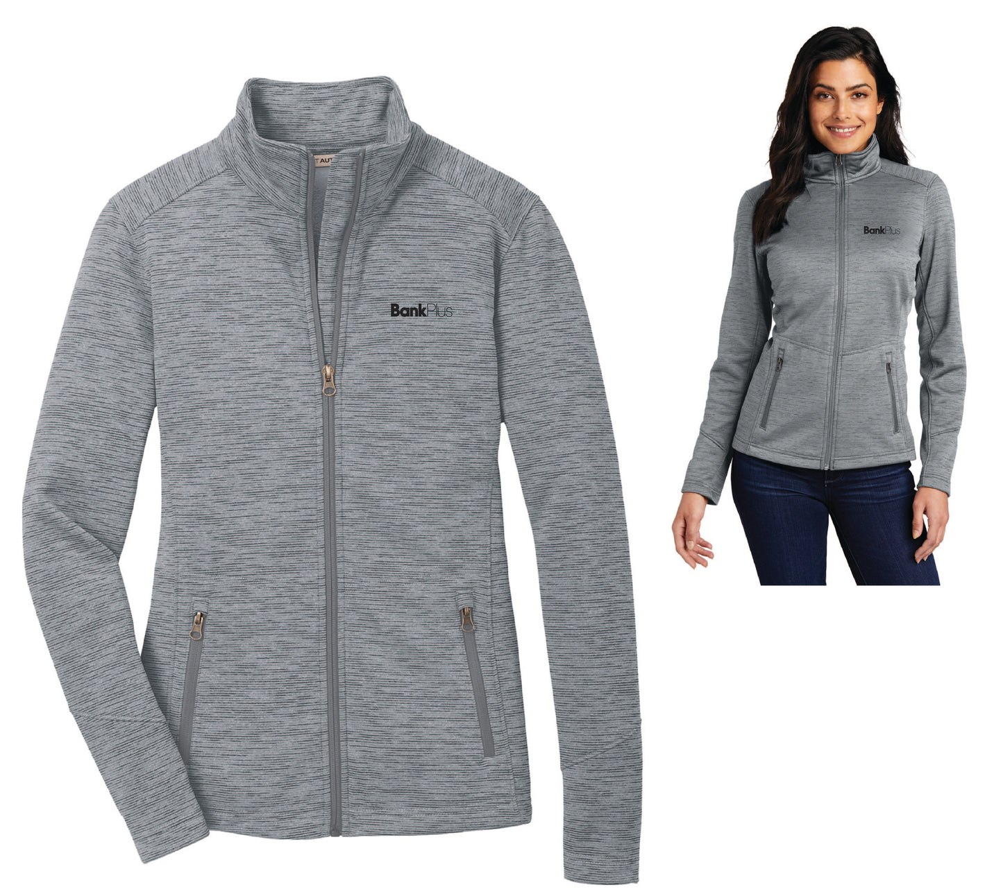(New Hire) Ladies Fleece Jacket - Grey