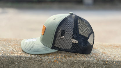 Richardson Trucker Hat - Loden w/ Black Mesh